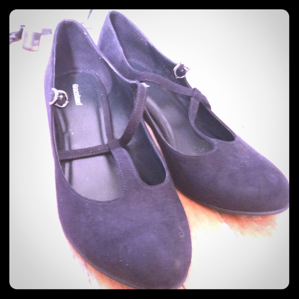 Dark blue T-Bar Shoes Size 10